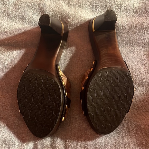 Vintage Coach mule sandals size 8 - Picture 3 of 5